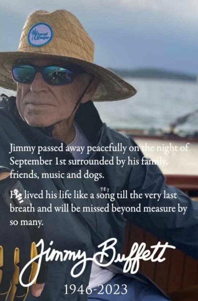 Renowned Singer-Songwriter Jimmy Buffett Dies at 76
