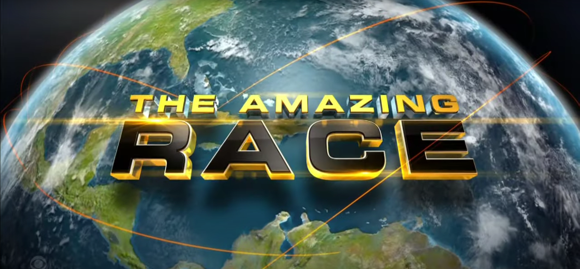 Logo of the TV show "The Amazing Race" with a global map background. Logo of the TV show "The Amazing Race" with a global map background.