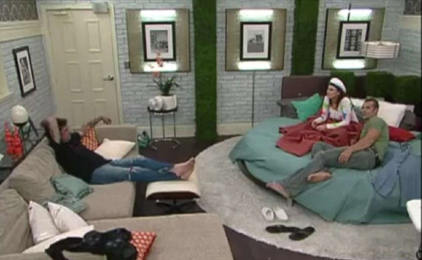 A beach at sunset with vibrant colors and calm waves.