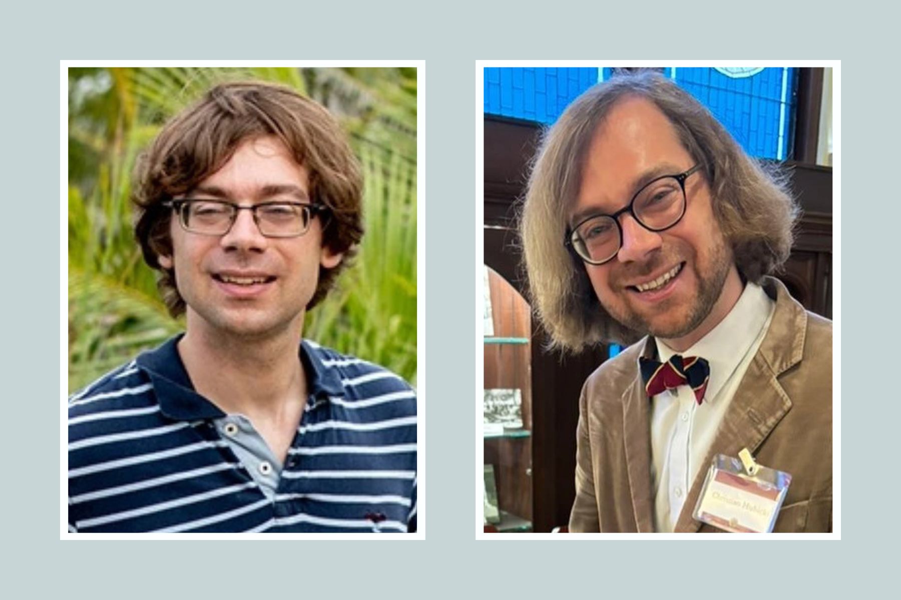 Side-by-side images of a man before and after style transformation.